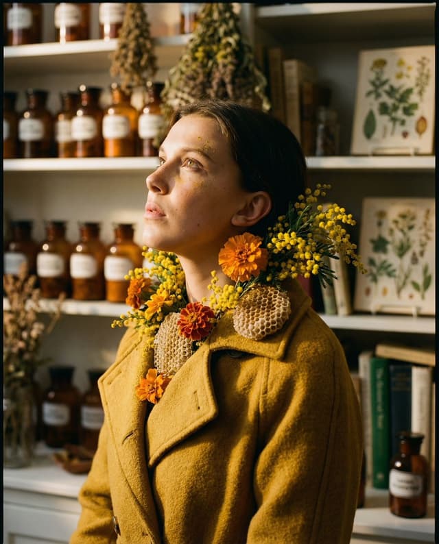 Product Marketing - Organic Golden Alchemy Surreal Portrait — output
