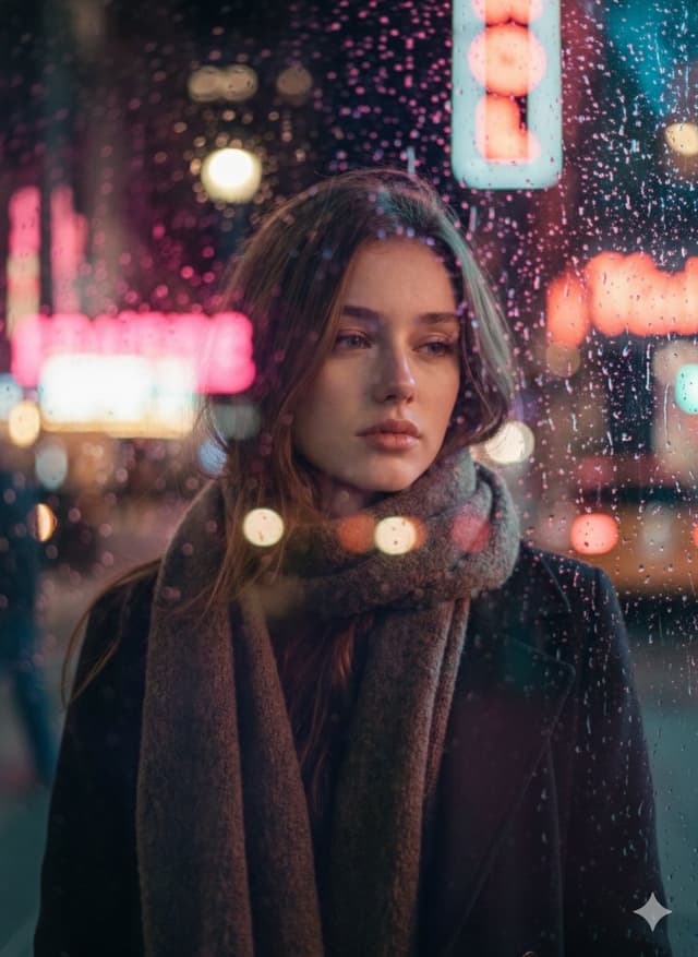 Product Marketing - Rainy Night Cinematic Portrait by Brandon Woelfel — output