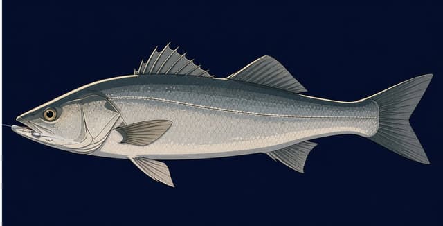 Infographic / Edu Visual - Hooked Sea Bass Setting Art — output