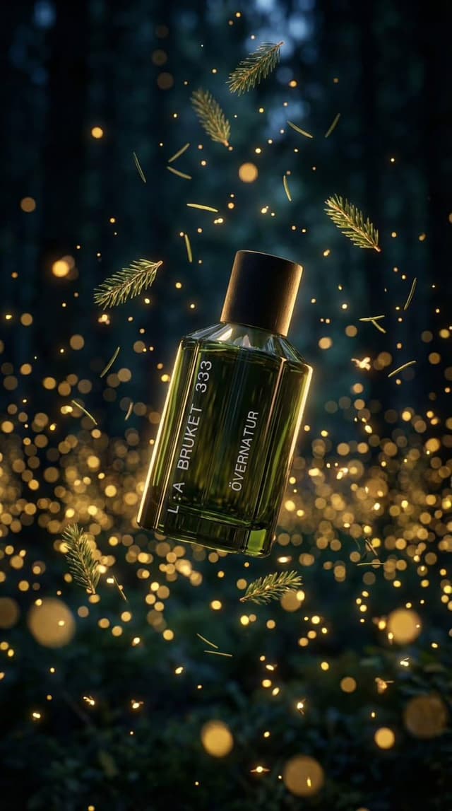 E-commerce Main Image - Luxury Perfume Bottle in Mystical Forest Product Shot — output
