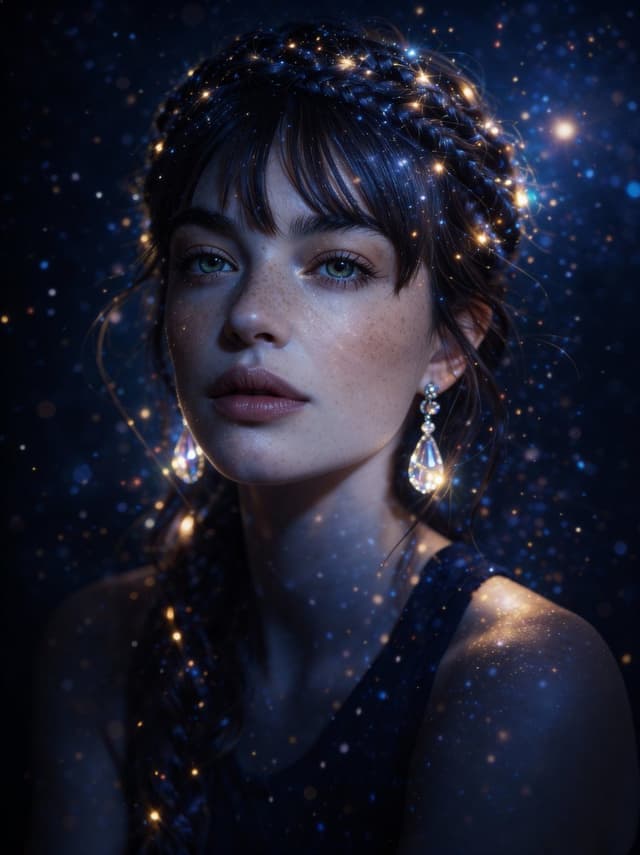 Profile / Avatar - Magical Cinematic Portrait with Bioluminescent Light — output