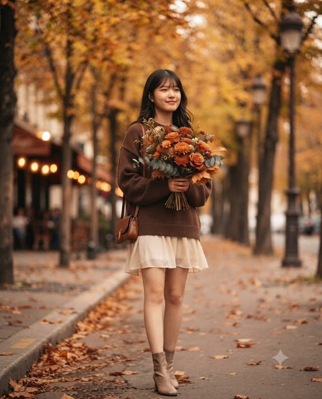 Profile / Avatar - Autumn Flower Walk Portrait — output