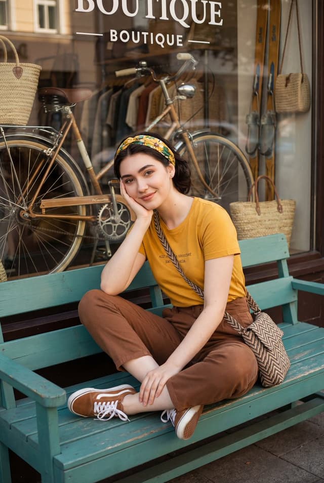Retro Street Fashion Portrait — output