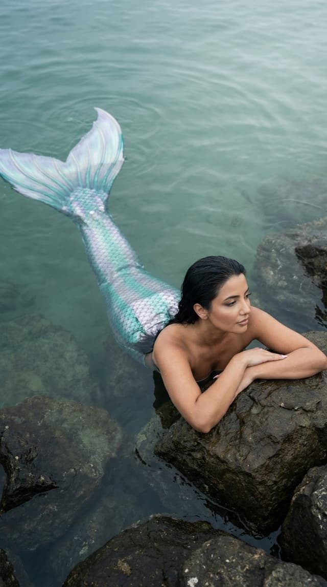 Product Marketing - Cinematic Mermaid Portrait in Shallow Water — output