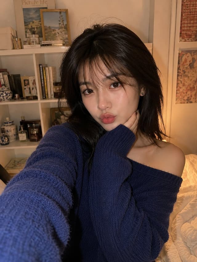 Profile / Avatar - Aesthetic Smartphone Bedroom Selfie — output