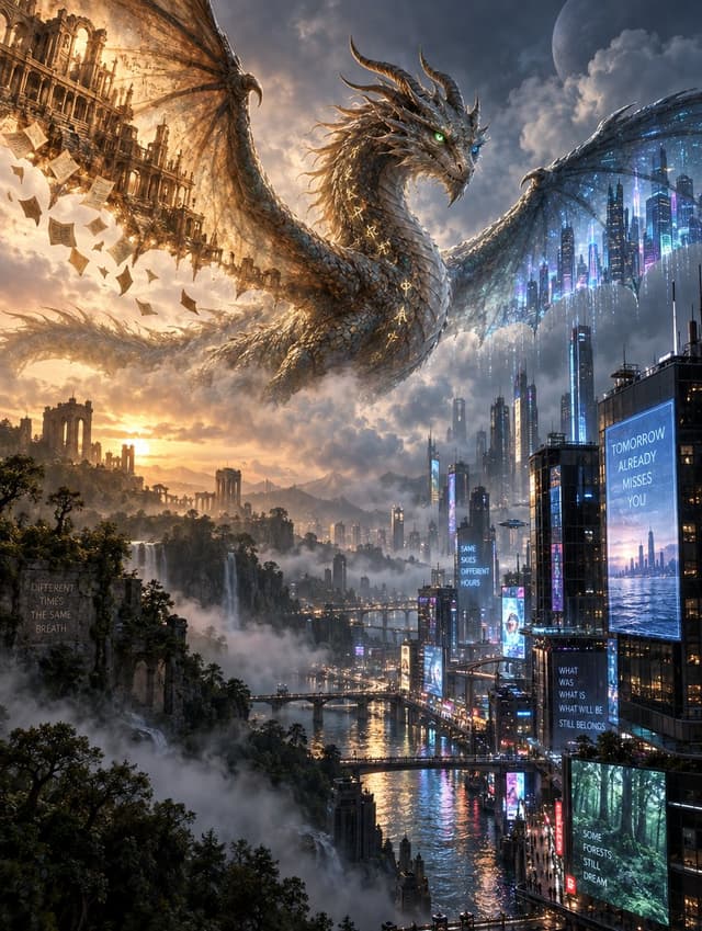 Comic / Storyboard - Intricate Poetic Dragon Fantasy Text — output