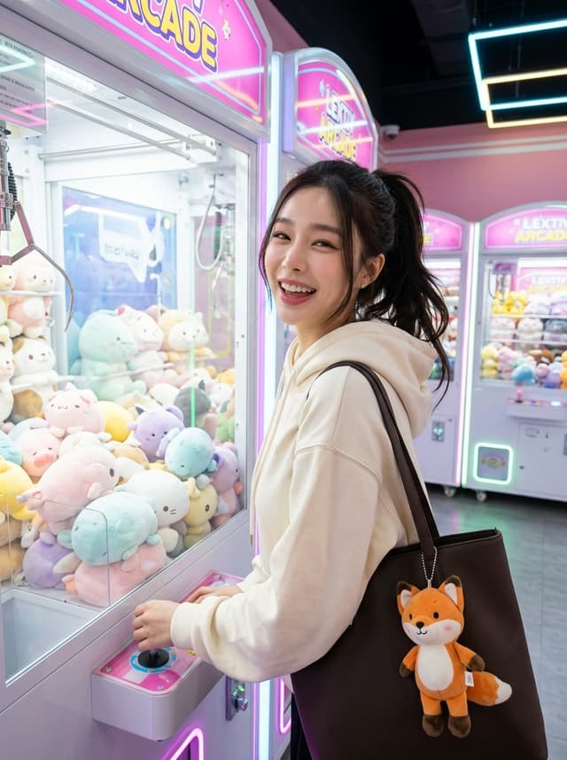 Profile / Avatar - Candid Arcade Claw Machine Portrait — output