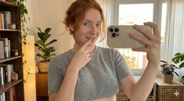 Profile / Avatar - Deep Focus Selfie: Natural Copper Redhead — output