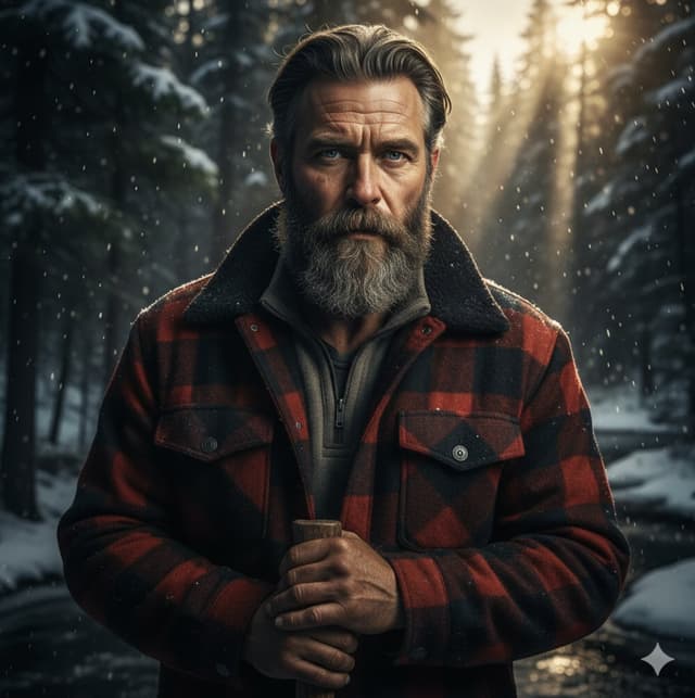 Cinematic Lumberjack Portrait Prompt — output