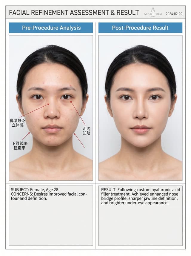 Infographic / Edu Visual - Medical Aesthetic Analysis Comparison Prompt — output