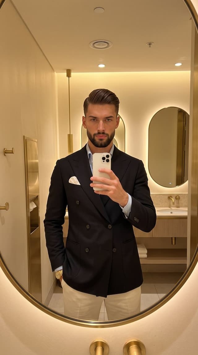 Profile / Avatar - Classic Gentleman Mirror Selfie — output