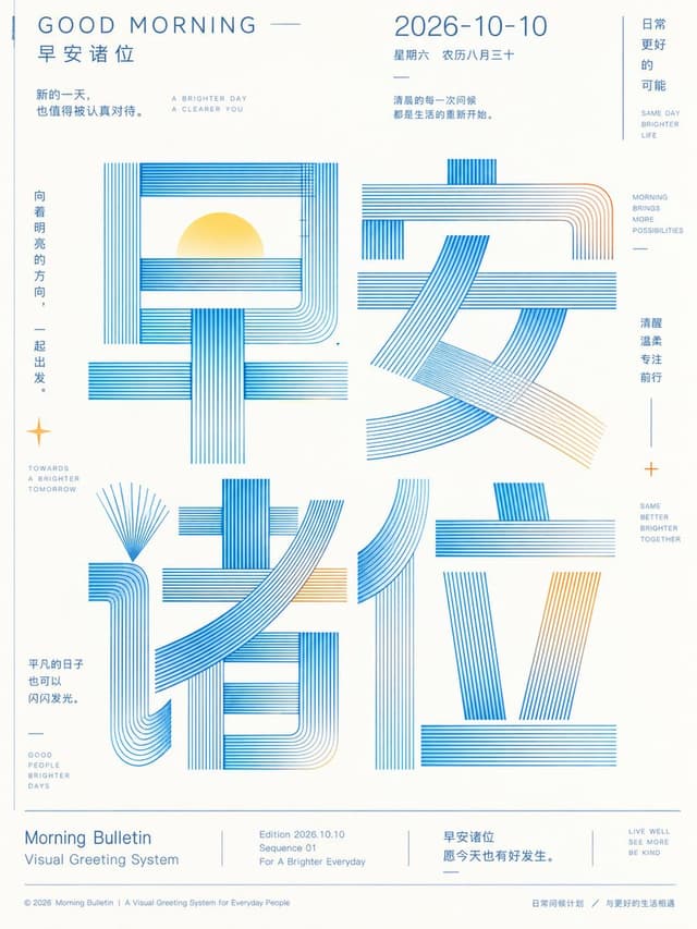 Social Media Post - Line Art Typography Poster — output