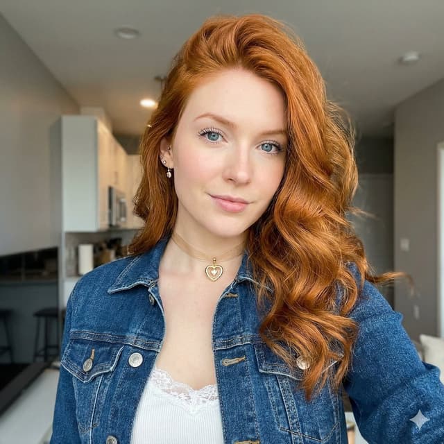 Influencer Lifestyle Portrait with Ginger Hair — output