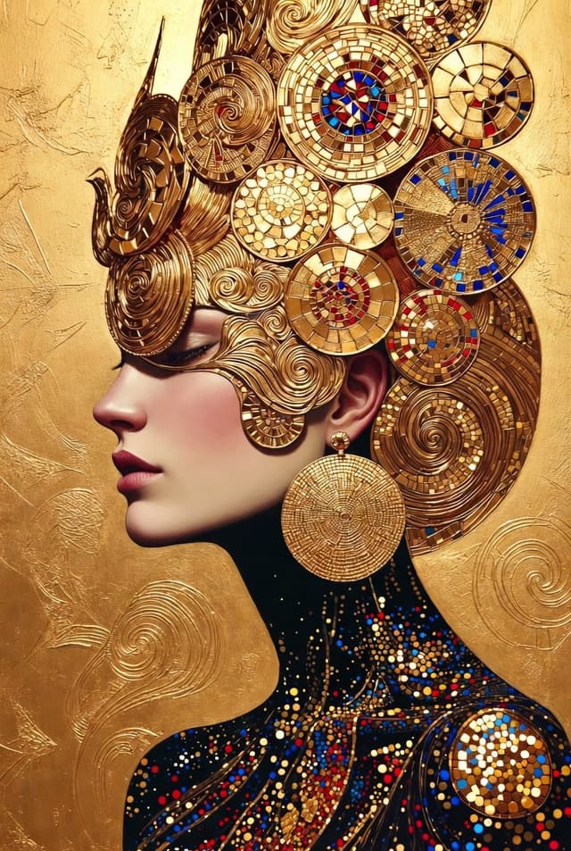 Golden Mosaic Eternal Portrait — cover