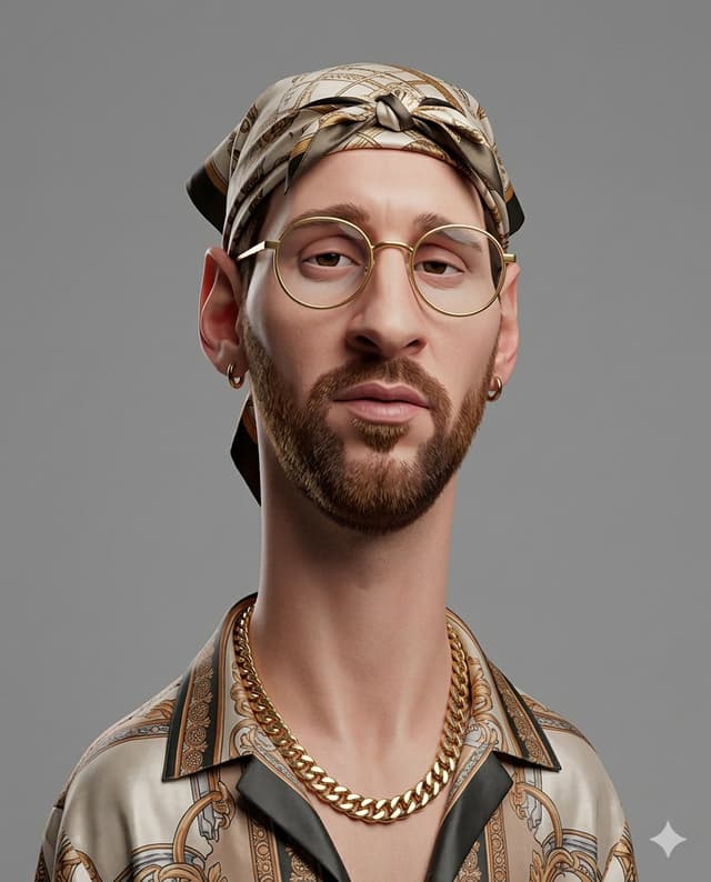 Game Asset - Exaggerated 3D Caricature Character Portrait — output