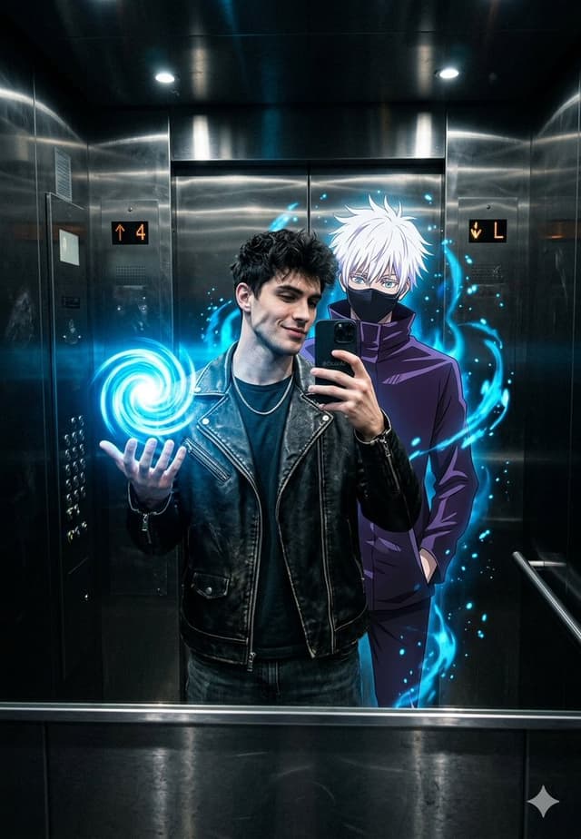 Profile / Avatar - Anime World Elevator Mirror Selfie — output