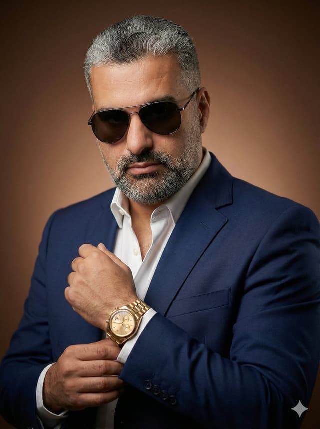 Product Marketing - Stylish Man Studio Portrait Prompt — output