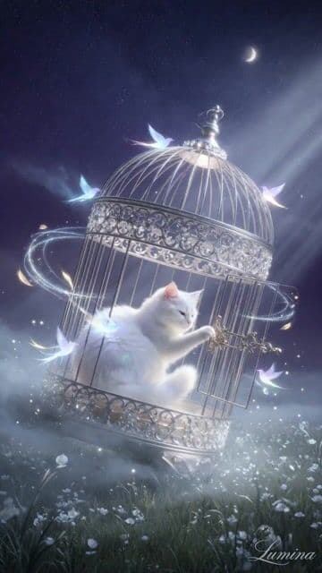 Luminous Cat and Birdcage Video — cover