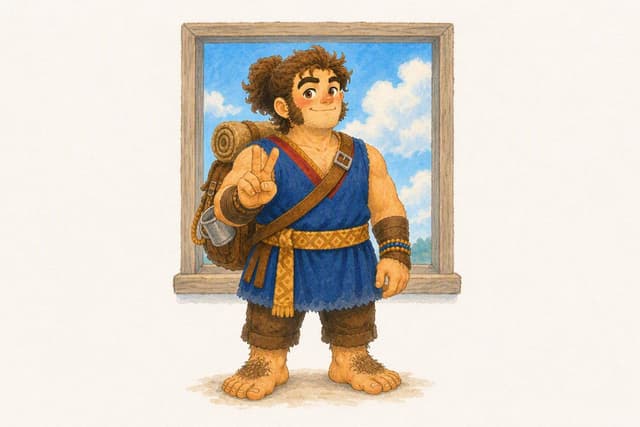 Comic / Storyboard - Watercolor Hobbit Adventurer — output