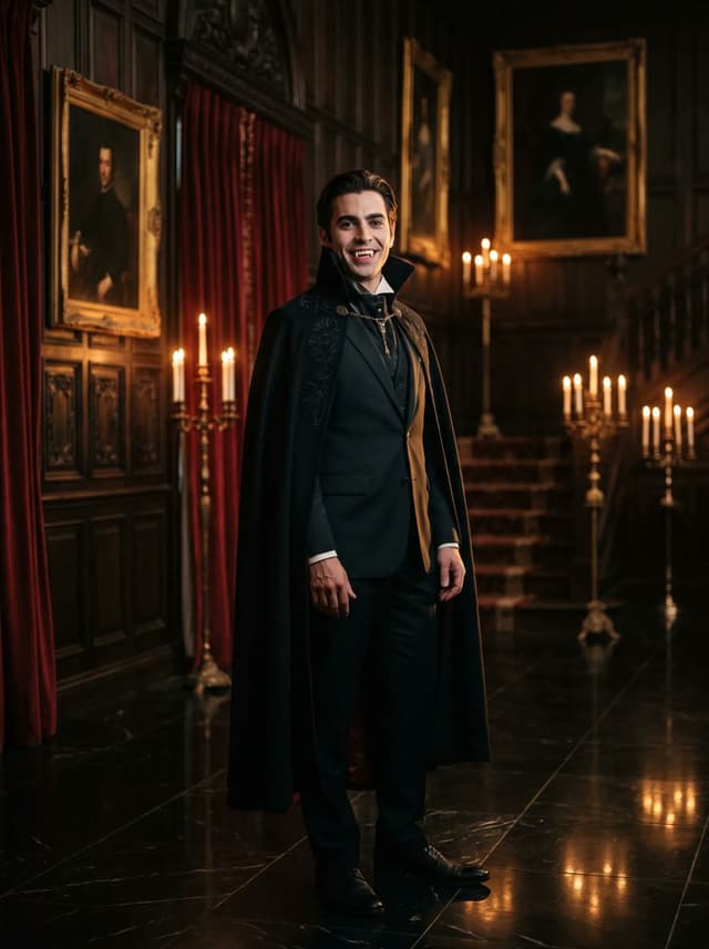 Profile / Avatar - Gothic Vampire Noble Portrait — output