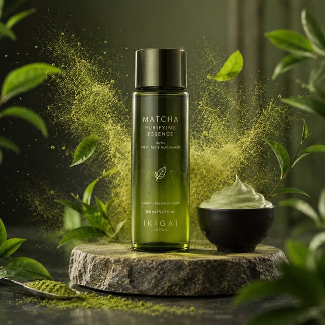 E-commerce Main Image - Matcha Skincare Product Ad — output