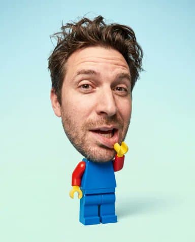 Poster / Flyer - Surreal LEGO Minifigure Human Portrait — output