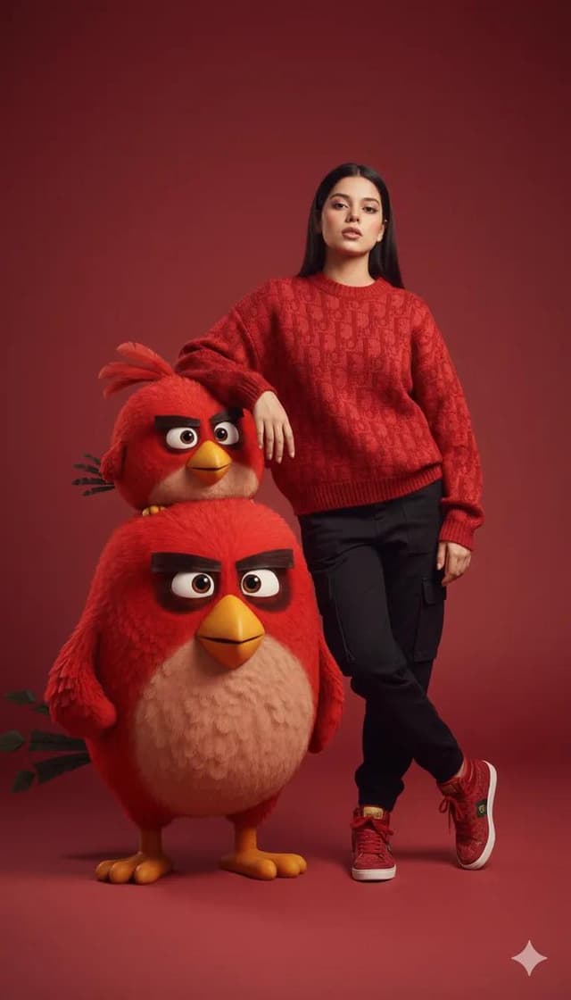 Fashion Editorial with 3D Cartoon Characters — output