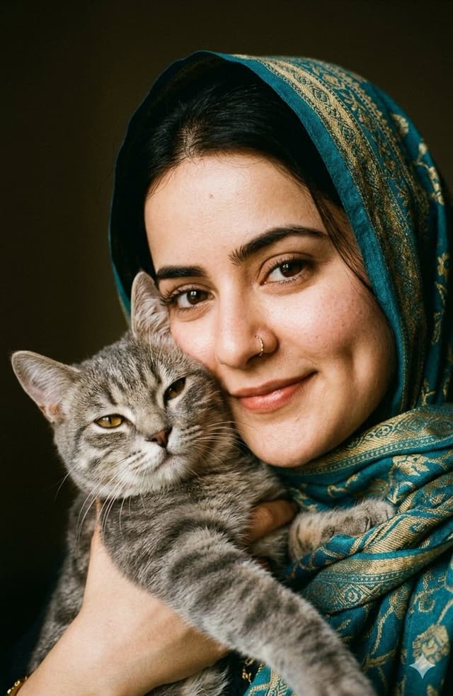 Profile / Avatar - Intimate Feline Companion Portrait — output
