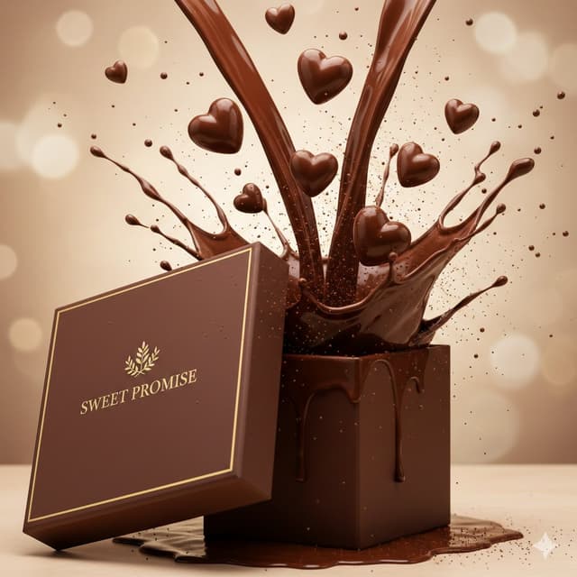 Sensual Luxury Chocolate Commercial Scene — output
