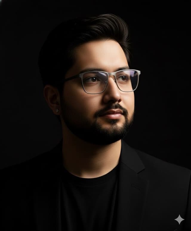 Dramatic Portrait with Strong Directional Light — output