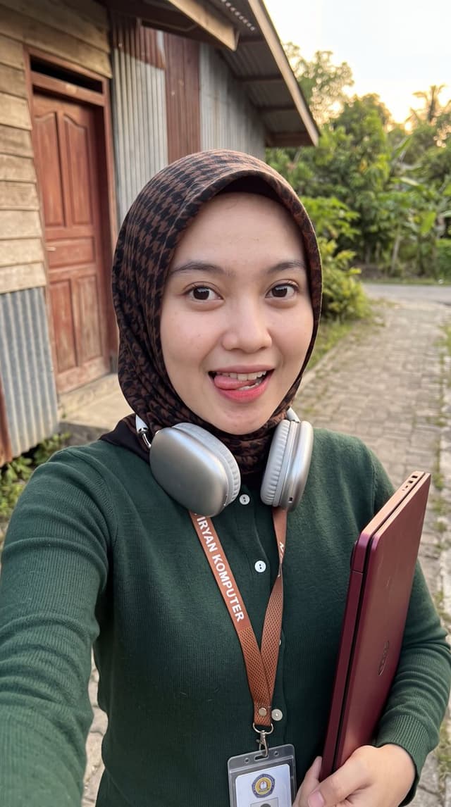 Profile / Avatar - Casual Hijab Selfie Portrait — output