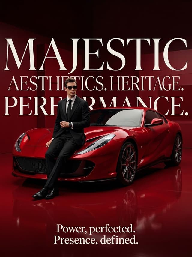 Product Marketing - Luxury Surrealist Automotive Poster — output