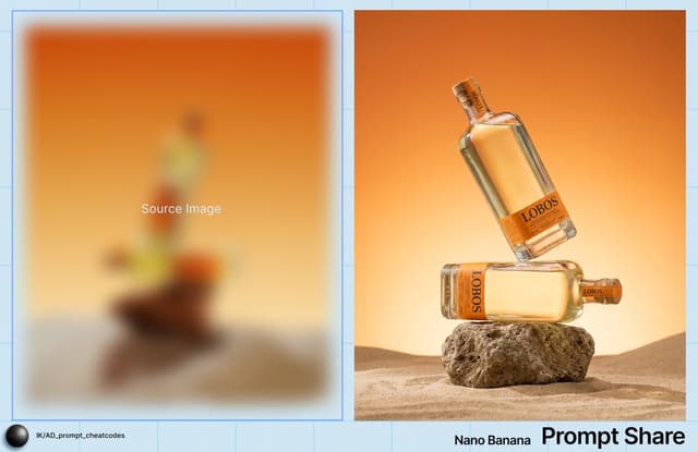 Product Marketing - Product Photography Prompt for Lobos Tequila Bottles — output