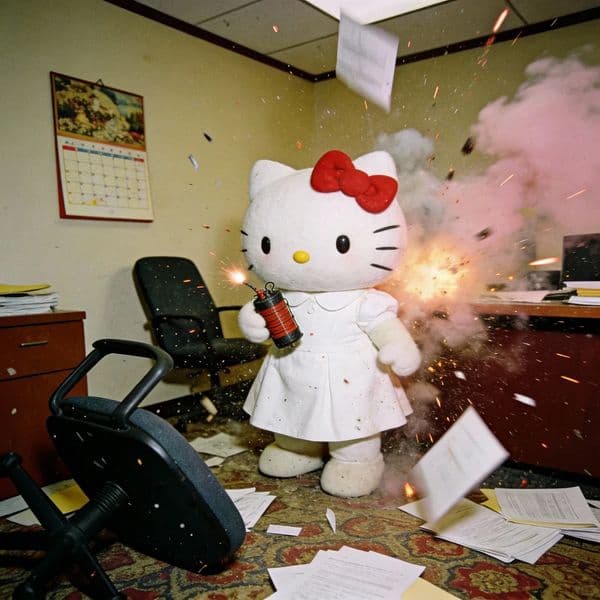 Hello Kitty Office Chaos — output