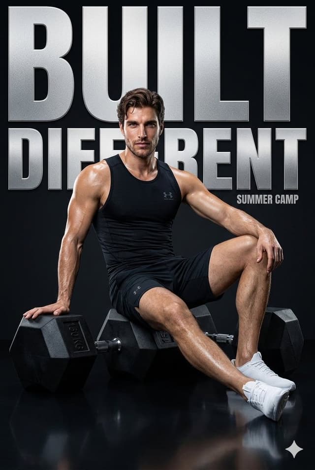Product Marketing - Fitness Campaign Studio Poster — output