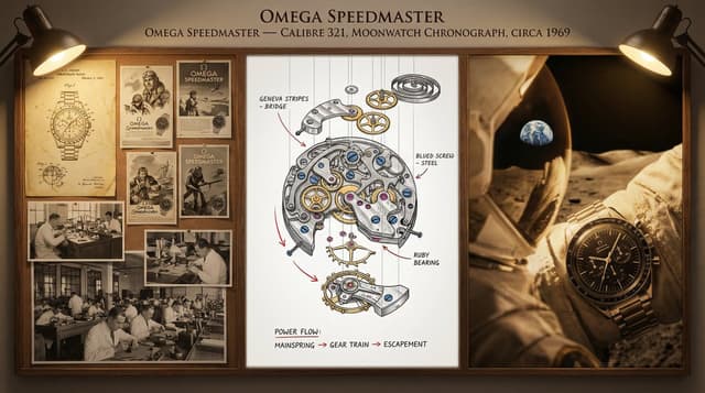 Infographic / Edu Visual - Watchmaker's Documentation Board (Exploded View) — output