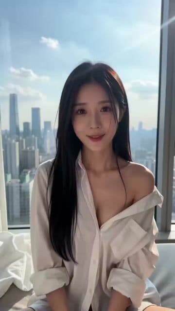 POV E-Girl Video Prompt: Flirty Asian Woman in White Shirt by Window — cover