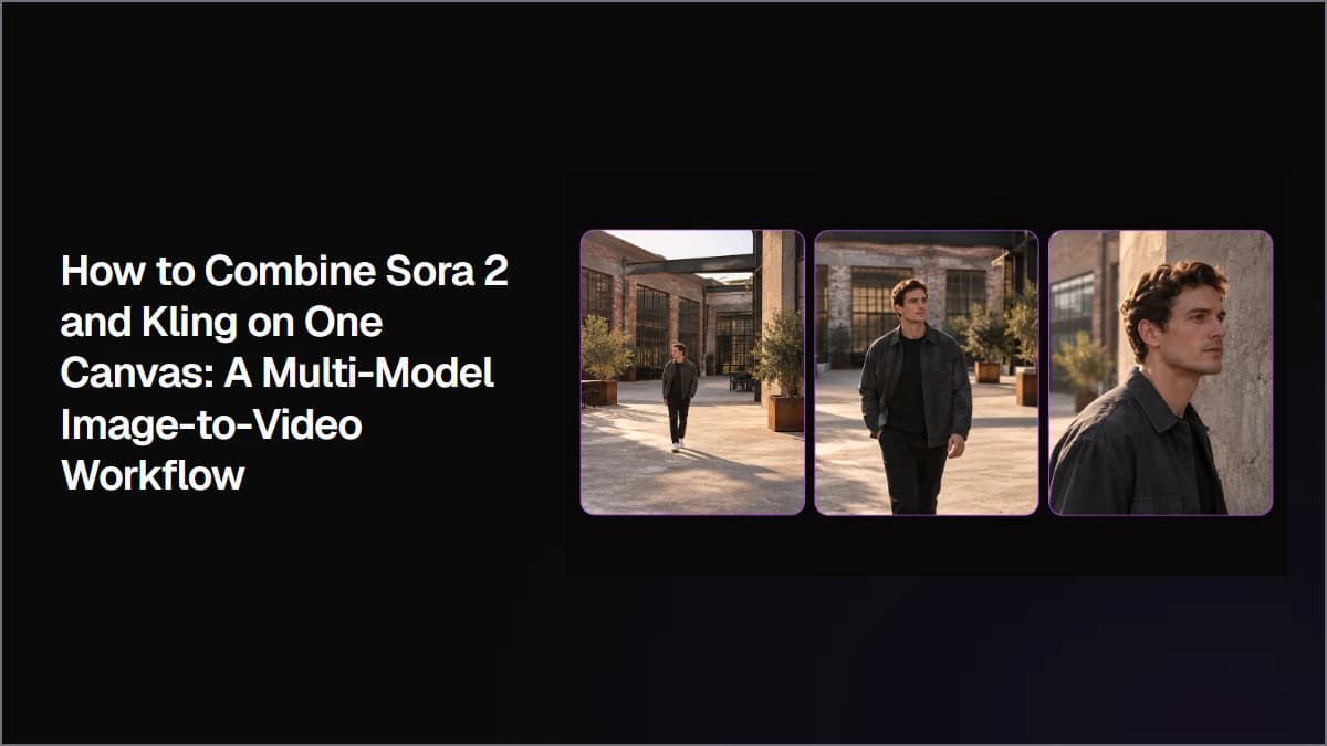 How to Combine Sora 2 and Kling on One Canvas: A Multi-Model Image-to-Video Workflow