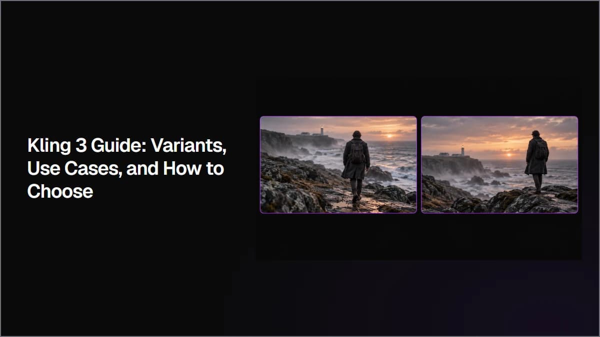 Kling 3 Guide: Variants, Use Cases, and How to Choose