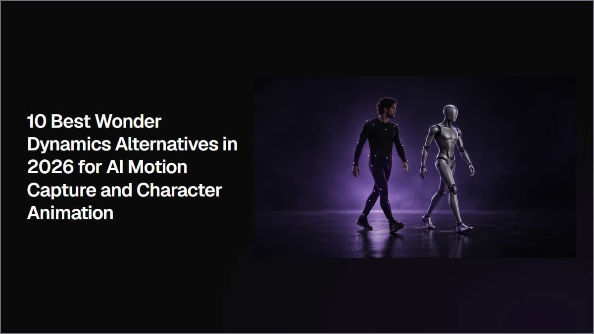 10 Best Wonder Dynamics Alternatives in 2026 for AI Motion Capture and Character Animation