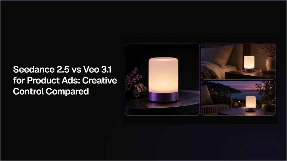 Seedance 2.5 vs Veo 3.1 for Product Ads: Creative Control Compared